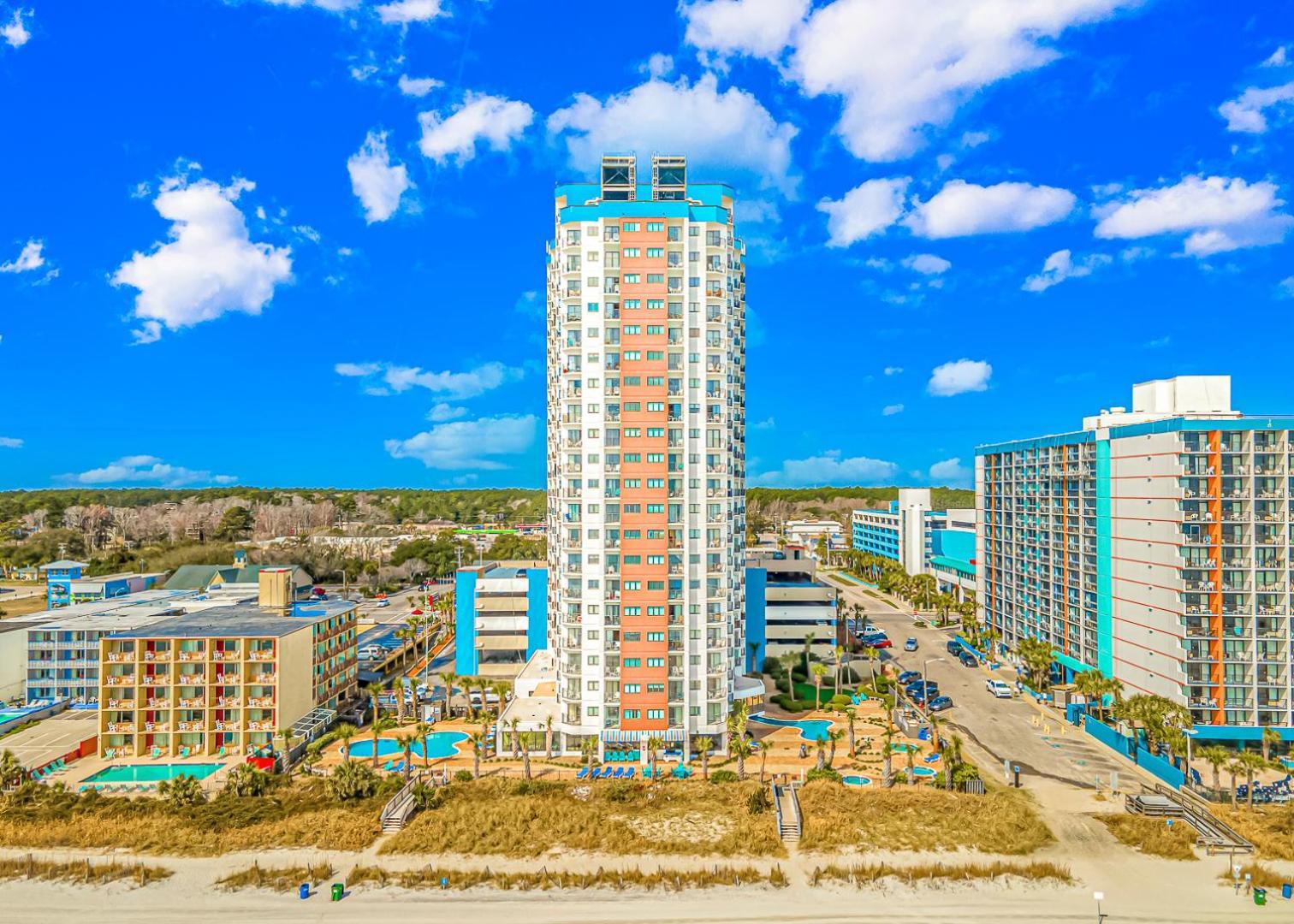 الشقق الفندقية شاطئ ميرتلفي  Good Time Charlies Oceanfront Retreat المظهر الخارجي الصورة